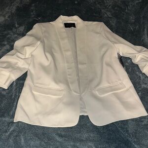 Chic White Women's Blazer